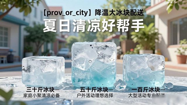 广州降温大冰块配送_海鲜排档降温解决方案_高温天气大冰块配送